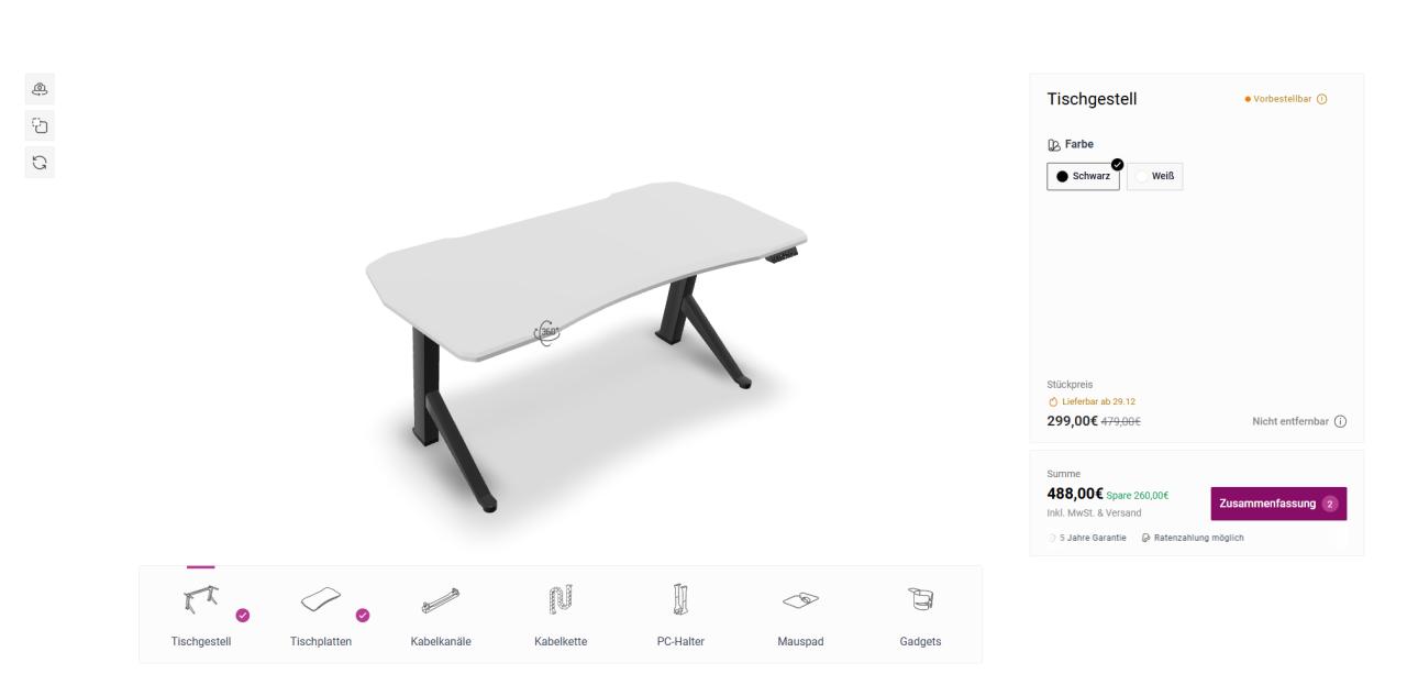 3D Configurator on Ultimate Setup